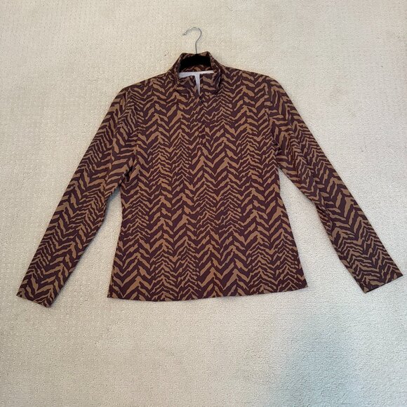 J.McLaughlin 1/4 zip Bedford top (M) - Picture 1 of 4